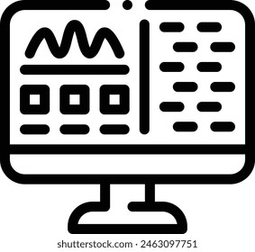 accounting icon. Thin Linear Style Design Isolated On White Background