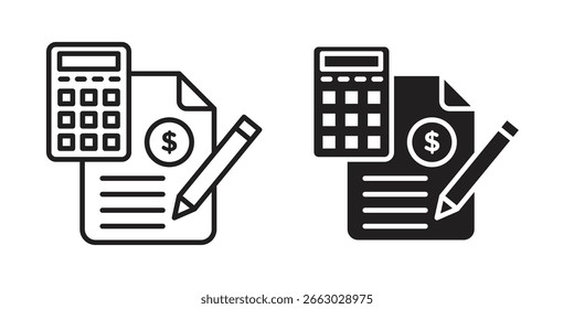Plantilla de logotipo de elemento de diseño de Vector de icono de contabilidad