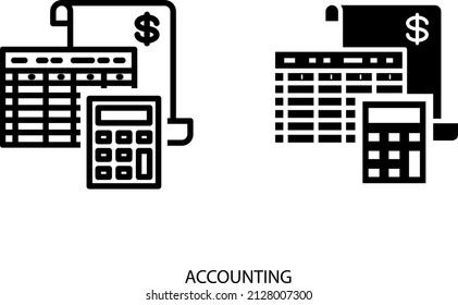 Accounting icon , vector illustration