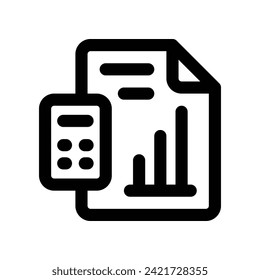 icono de contabilidad. icono de línea vectorial para tu sitio web, móvil, presentación y diseño de logotipo.