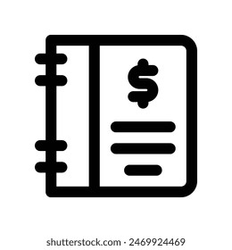 accounting icon. vector line icon for your website, mobile, presentation, and logo design.