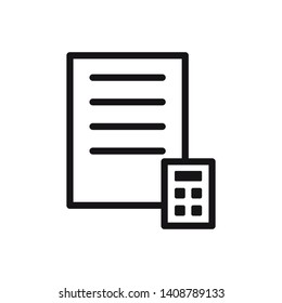 accounting icon vector logo template