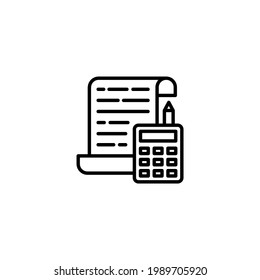 Accounting icon in vector. Logotype