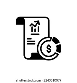 Accounting icon in vector. Logotype