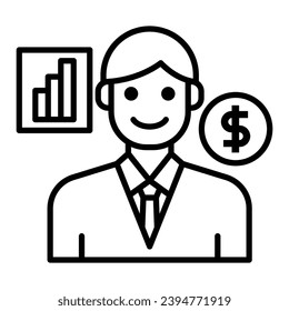Accounting icon vector on trendy design
