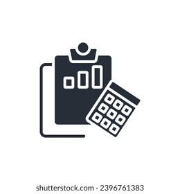 Rechnungssymbol. vector.Editable stroke.linear style sign for use web design,logo.Symbol illustration.