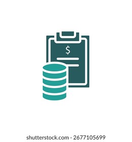 accounting icon.Editable stroke.linear style sign for use web design,logo.Symbol illustration.