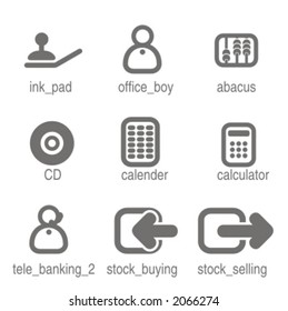 Accounting icons set 1. Check my portfolio for many more images from this series.