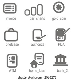 Accounting icons set 5. Check my portfolio for many more images from this series.