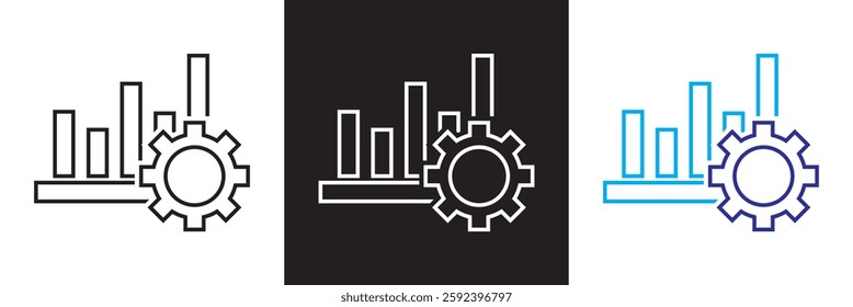 Accounting  icons set. Isolated on white and black background. Vector illustration. EPS 10