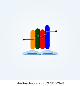 Accounting icons templates, vector logo for business corporate,Modern Financial logo, creative vector logo for business finance, office financial , progress, arrows, profit, elements, illustration