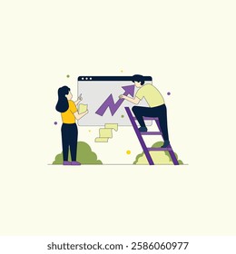 Accounting Illustration for design needs, Landing Pages, Animation, Apps, Presentations, Content Creator and other Promotions