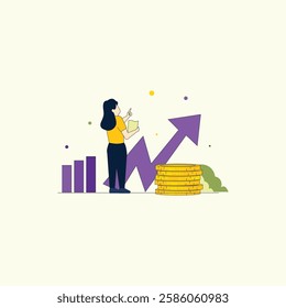 Accounting Illustration for design needs, Landing Pages, Animation, Apps, Presentations, Content Creator and other Promotions