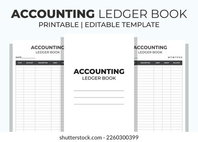 Accounting Ledger Book KDP Interior