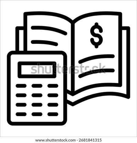 Accounting Ledger Icon Element For Design