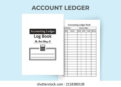 Accounting ledger log book interior. Balance sheet tracker notebook. Daily balance logbook template. Business finance tracker ledger. Accounting ledger notebook interior. Logbook interior.