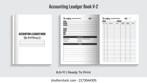 Accounting Ledger Logbook, Accounting Record Book