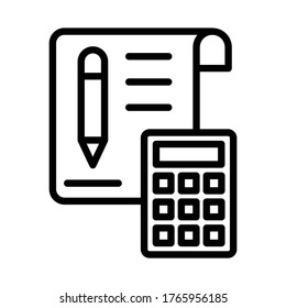 
Accounting  Line Style vector icon which can easily modify or edit
