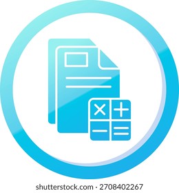 Línea de contabilidad Vector Icon Design