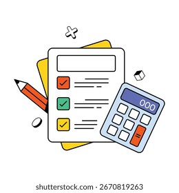 Concepto De Lista De Contabilidad Icono De Vector Eps 10 Archivo