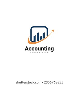 Accounting logo art design vector template for company.