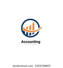 Accounting logo art design vector template for company.