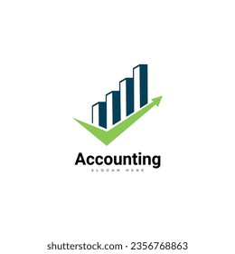 Plantilla de vector de diseño de arte de logotipo de contabilidad para la empresa.