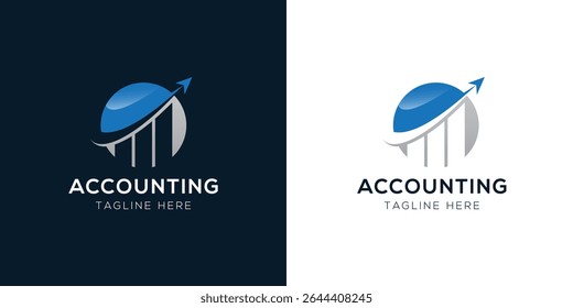 Conjunto de Modelos de Design de Logotipo de Contabilidade | Conceitos de ícone Finanças, Impostos, Negócios e Auditoria
