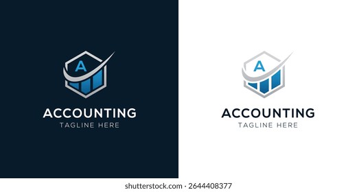 Accounting Logo Design Templates Set | Finance, Tax, Business, and Audit Icon Concepts