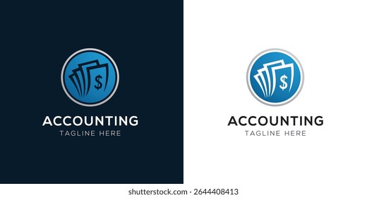 Accounting Logo Design Templates Set | Finance, Tax, Business, and Audit Icon Concepts