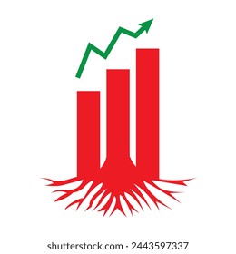 Accounting Logo With Modern Concept For Growth And Stability With Deep Roots