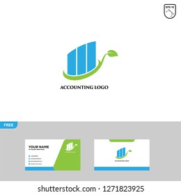 Accounting Logo Template and Business Card