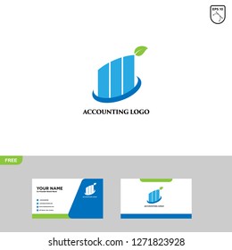 Accounting Logo Template and Business Card