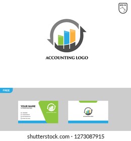 Accounting Logo Template and Business Card