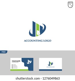 Accounting Logo Template and Business Card