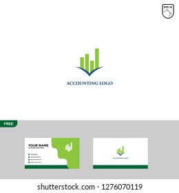 Accounting Logo Template and Business Card
