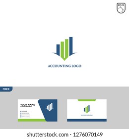 Accounting Logo Template and Business Card