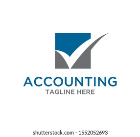 accounting logo vector design concept