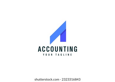 Accounting logo vector icon illustration