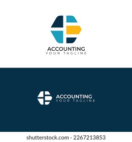 Ilustración de vectores con logotipo de contabilidad.10