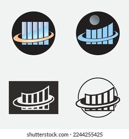accounting logo vector illustrations design icon template