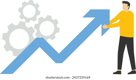 accounting and money concept, character managing finance. Finance management concept, Woman calculating and analyzing personal or company budget, financial income, planning budget.