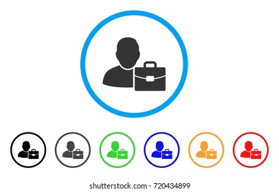 Accounting rounded icon. Style is a flat accounting grey symbol inside light blue circle with black, gray, green, blue, red, orange variants. Vector designed for web and software interfaces.