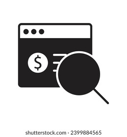 Juego de cuentas de iconos web en estilo de línea. Iconos de contabilidad y auditoría para aplicaciones web y móviles. Conteniendo informe financiero y factura, declaración de impuestos, contabilidad, auditoría, inspección.icono de relleno negro, ...	