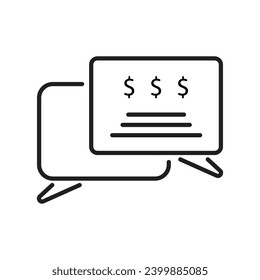Accounting set of web icons in line style. Accounting and audit icons for web and mobile app. Containing finance report and audit, invoice, tax return, accounting, auditing, inspection. Editable Line