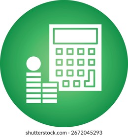 Buchhaltung einzelne Vektorsymbol-Abbildung