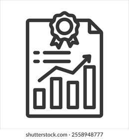 Accounting Standard Outline Icon Vector Illustration