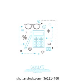 Accounting and Taxes icon.