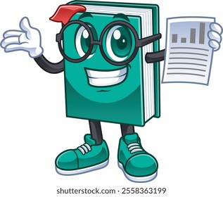 accounting theme book cartoon characters