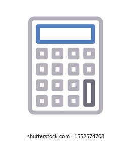 accounting vector colour line icon